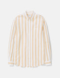 Norse Projects Anton Breitstreifen Oxford Shirt - Sunwashed Gelb