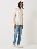 Norse Projects Anton Breitstreifen Oxford Shirt - Sunwashed Gelb