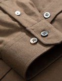 Norse Projects Anton Brushed Flanellhemd - Buche Grün