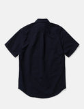 Norse Projects Osvald Seersucker SS Shirt - Dark Navy