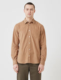 Norse Projects Osvald Corduroy Hemd - Allzweck Khaki Beige