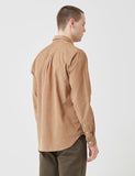 Norse Projects Osvald Corduroy Hemd - Allzweck Khaki Beige