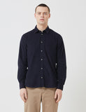 Norse Projects Osvald Corduroy Shirt - Dark Navy Blau