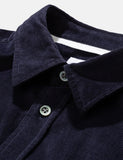 Norse Projects Osvald Corduroy Shirt - Dark Navy Blau