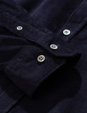 Norse Projects Osvald Corduroy Shirt - Dark Navy Blau