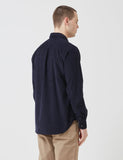 Norse Projects Osvald Corduroy Shirt - Dark Navy Blau