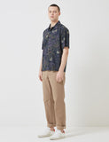 Norse Projects Carsten Print Shirt - Dark Navy Blau