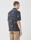 Norse Projects Carsten Print Shirt - Dark Navy Blau