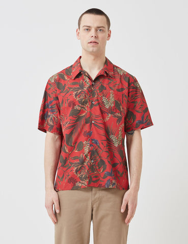 Norse Projects Carsten-Druck-Hemd - Askja Red