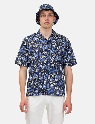 Norse Projects Carsten Freiheit Print Shirt (Kurzarm) - Dark Navy Blau