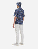 Norse Projects Carsten Freiheit Print Shirt (Kurzarm) - Dark Navy Blau