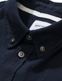 Norse Projects Osvald Hemd - dunkle Marine-Blau