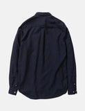 Norse Projects Osvald Hemd - dunkle Marine-Blau