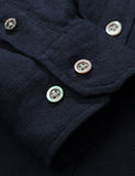 Norse Projects Osvald Hemd - dunkle Marine-Blau