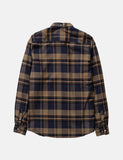 Norse Projects Anton Brushed Flanellhemd (Check) - Ivy Green