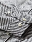 Norse Projects Thorsten Seersucker-Hemd - Marine-Streifen