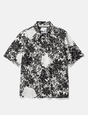 Norse Projects Carsten Blumen-Druck-Shirt - Glazier Grau