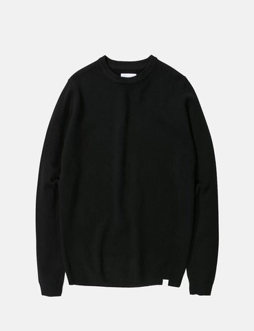 Norse Projects Sigfred Knit Sweatshirt (Wolle) - Schwarz