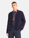 Norse Projects Adam Cardigan (Wolle) - Dark Navy Blau