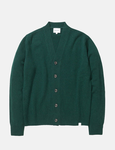 Norse Projects Adam Cardigan (Wolle) - Quarz-Grün