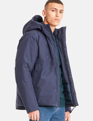 Norse Projects Fyn Down-Gore Tex Jacke - Dark Navy