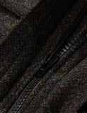 Norse Projects Nunk Harris Tweed-Mantel - Schwarz Multi