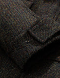 Norse Projects Nunk Harris Tweed-Mantel - Schwarz Multi