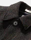 Norse Projects Svalbard Harris Tweed-Mantel - Schwarz Multi