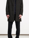 Norse Projects Svalbard Harris Tweed-Mantel - Schwarz Multi