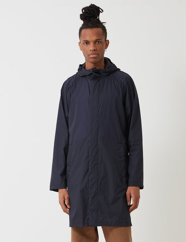 Norse Projects Elias Leichter Regen Jacke - Dunkelmarineblau