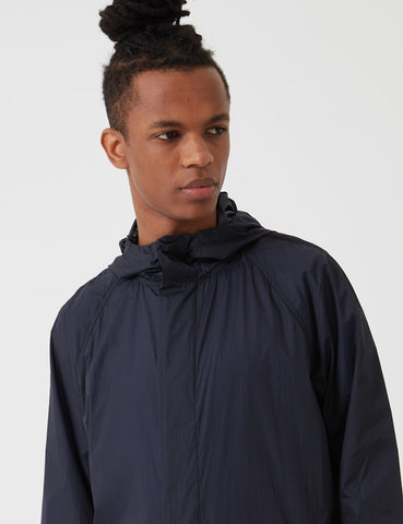 Norse Projects Elias Leichter Regen Jacke - Dunkelmarineblau