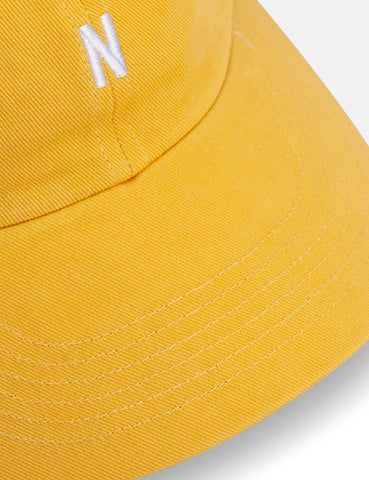 Norse Projects Twill Sport Cap - Sunwashed Gelb