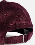 Norse Projects Thin Cord Sport Cap - Mulberry Red