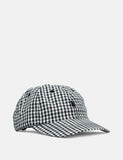 Norse Projects Gingham Sport Cap - Dark Navy Blau