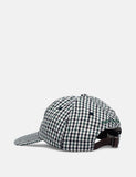 Norse Projects Gingham Sport Cap - Dark Navy Blau