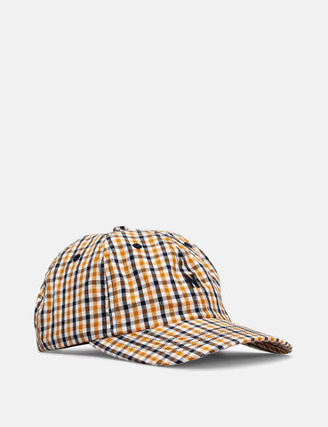 Norse Projects Gingham Sport Cap - Sunwashed Gelb