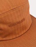 Norse Projects Herringbone 5 Panel Cap - Russet