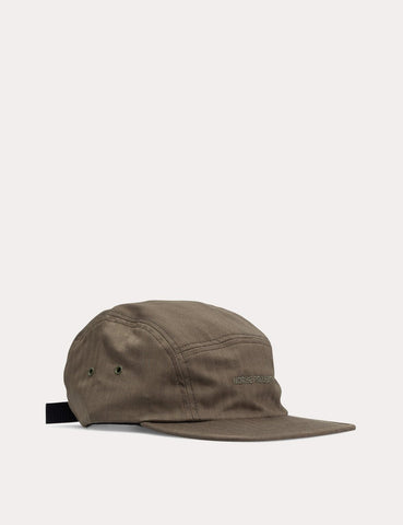 Norse Projects Herringbone 5 Panel Cap - Ivy Green