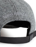 Norse Projects Wolle Sport Cap - Light Grey Melange