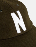 Norse Projects Wolle Sport Cap - Buche Grün