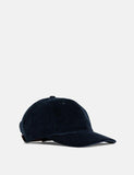 Norse Projects Weit Wale Cord Sport Cap - Ensign Blau