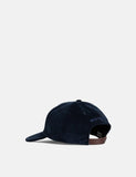 Norse Projects Weit Wale Cord Sport Cap - Ensign Blau