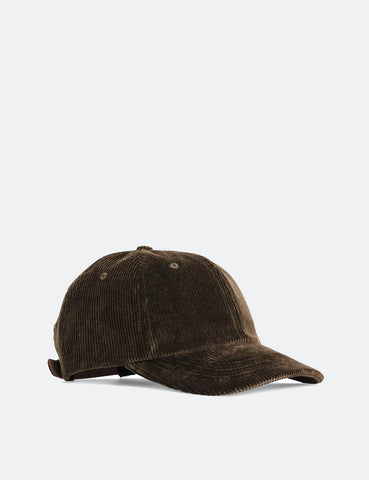 Norse Projects Weit Wale Cord Sport Cap - Buche Grün