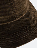 Norse Projects Weit Wale Cord Sport Cap - Buche Grün