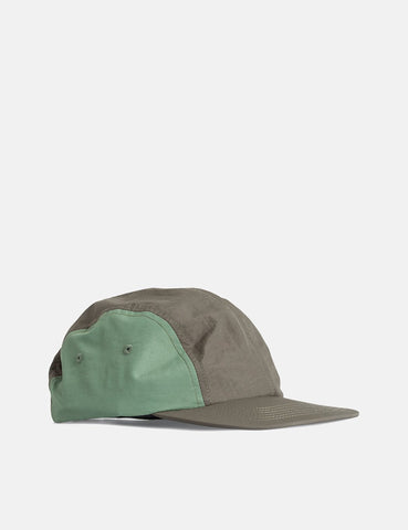 Norse Projects Nylon 4 Panel Cap - Buche Grün