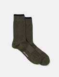 Norse Projects Bjarki Texture Socken (Honeycomb) - Ivy Green