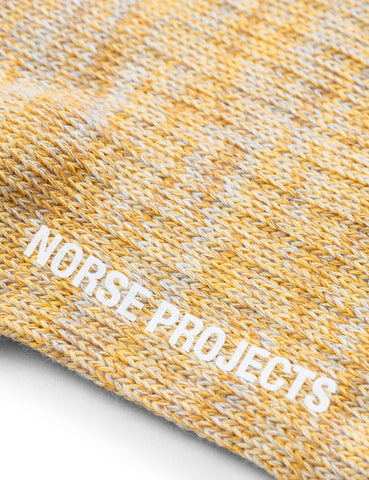 Norse Projects Haddi Mischung Socken - Sunwashed Gelb