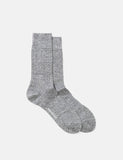 Norse Projects Bjarki Baumwolle Leinen Socken - Schwarz