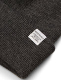 Norse Projects Top Strickmütze (Wolle) - Charcoal Grey Melange