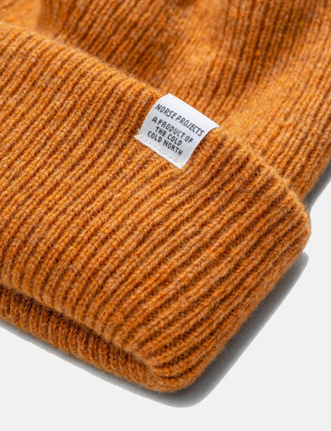 Norse Projects Strickmütze Brushed (Wolle) - Montpellier Gelb